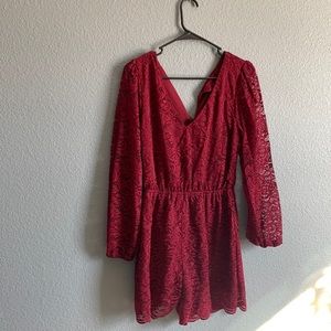 Lace Long Sleeve Romper